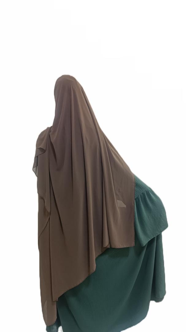 ليكات فضفاضة بكشكشة فاليدين )+ خمار مستطيل 2م/1.5 - Image 2